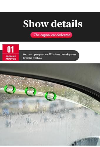 Déflecteurs visières latérales pour Toyota Wish AE10 2003-2009