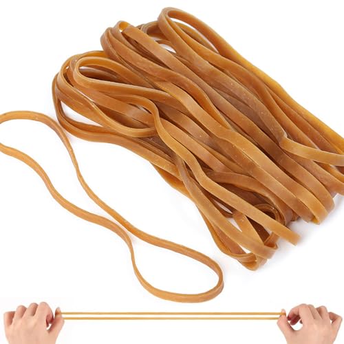 AMSGANK 120 Piezas Anillos Gomas Elásticas, 200 x 4 mm Gomas Elásticas Anchos Grandes Resistente Bandas Elastica Rubber Elastic Bands para Oficina Hogar DIY Artesaní Industrial