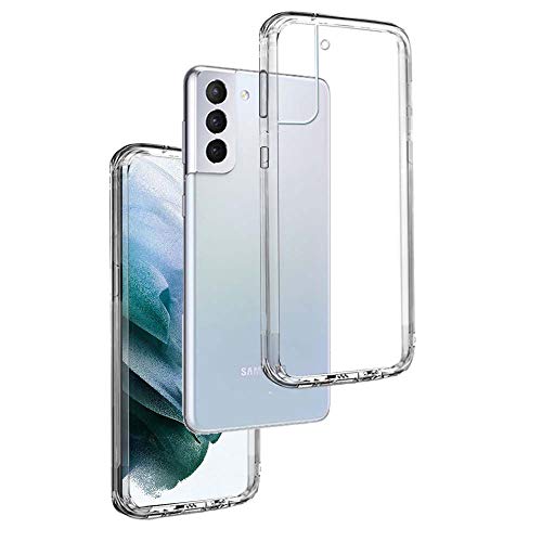 REY Cover in Gel TPU Trasparente per Samsung Galaxy S21 5G, Ultra Sottile 0,33 mm, Morbido Flessibile, Custodia Silicone