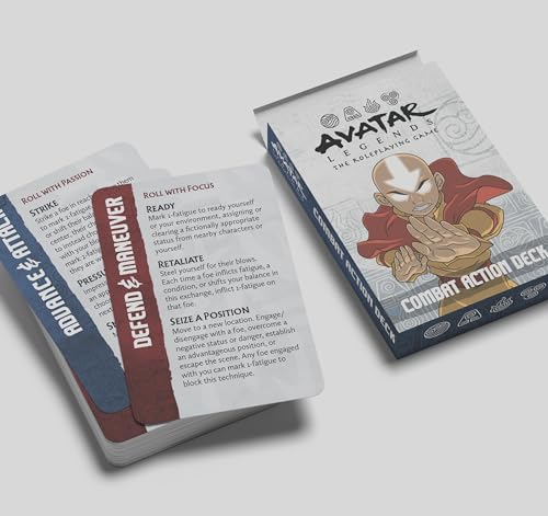 Image of Magpie Games Avatar Legends The Roleplaying Game: Combat Action Deck Expansion - 55 Card Combat Deck