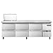 Continental Refrigerator CRA93-12M-D Mighty Top Refrigerated Base Sandwich Unit, 93"W, with 12 Pan Openings & Drawers