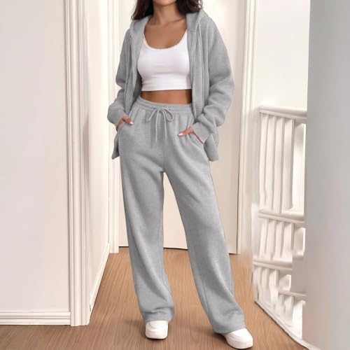 SdGgsgv Matching Sweat Sets for Women Zip Hoodie Jogger Pants Matching Sets - image 6
