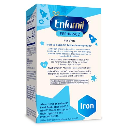 Enfamil Fer-In-Sol Baby Iron Supplement Drops, 50 mL Dropper Bottle - image 7