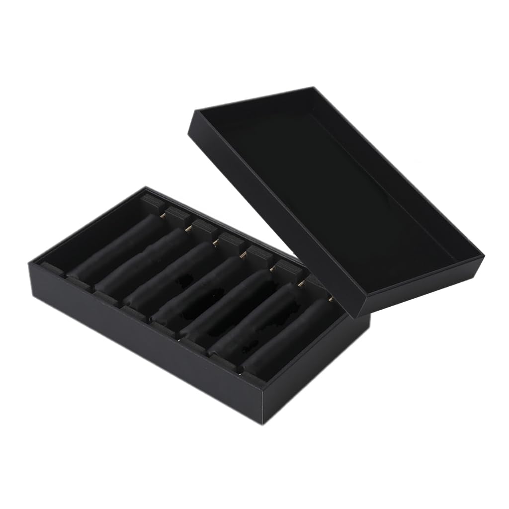 Vassoio organizer per gioielli per anelli e accessori, elegante supporto in PU con coperchio antipolvere organizer per gli amanti dei gioielli