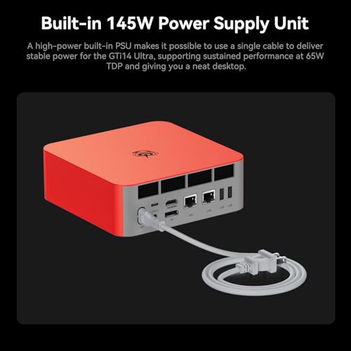 Image of Beelink GTi14 Mini PC, Intel Ultra 9 185H (up to 5.1GHz) 16C /22T