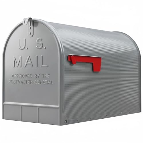 Plexon Gray Jumbo Size Rural Mailbox, 3175 cu-in...