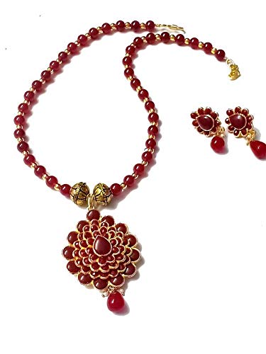 creative collections Maroon Glass Bead 