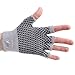 ProsourceFit Grippy Yoga Gloves, Hand Grips with Firm Fingerless Design, One Size Fits All for Women and Men, Grey