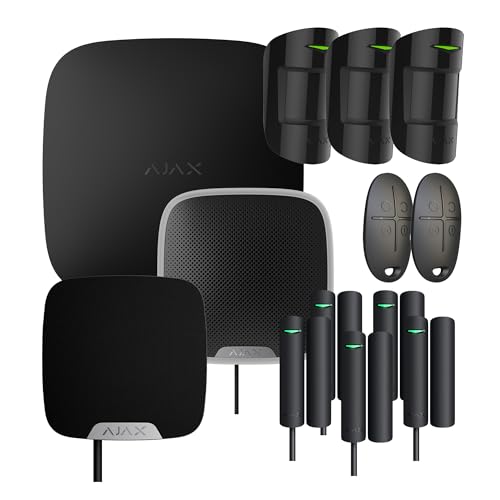 Kit de seguridad Hub Full – Listo para usar – Negro