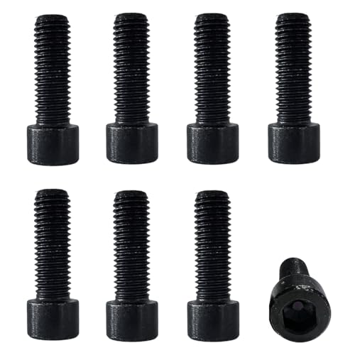 M7x20mm Socket Hex Cap Screw for Automotive use, Bicycles, and More | 8 Pack M7x20mm | Universal Use | 1.0mm Pitch | Use with 5mm Allen Key | (M7x20-1.0)