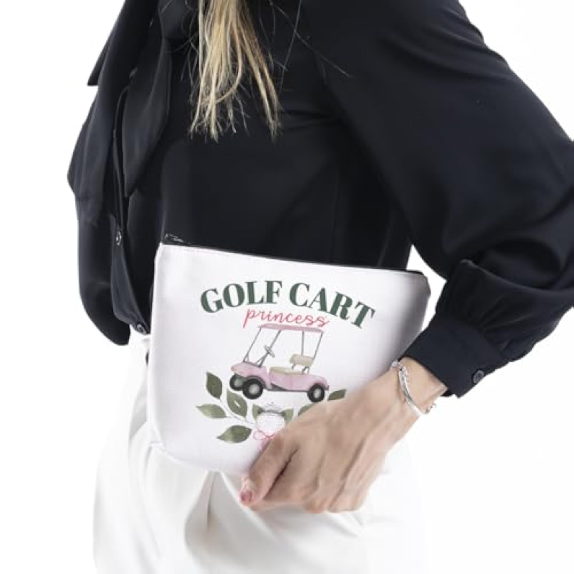 Golf Cart Princess Makeup Bag, Gift for Her