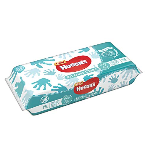 Huggies Baby Wipes, All Over Clean, 3 Refills With Resealable Tape Top, 168Ct #TOP1