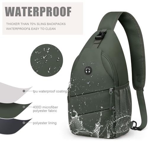Image of Crossbody Bags for Women Men Trendy Sling Bag Bakpack Casual Chest Bag with Convertible Shoulder Strap steel Stainless Steel Paint