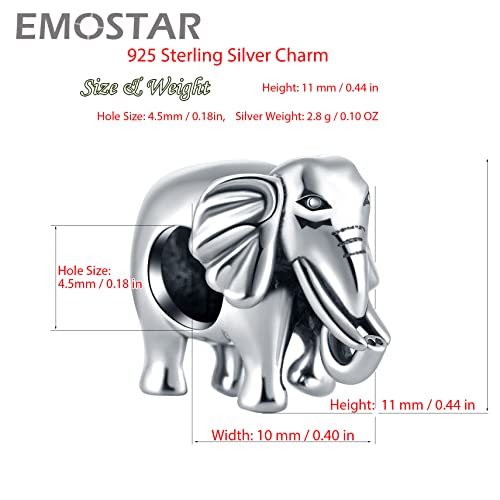 Image of Animal Theme Charms, Mom /Child of Owl Bear Dog, Rabbit Flamingo Elephant Panda Cat Parrot Crocodile Unicorn Charms in 925 Sterling Silver, Fit European Bracelet /Necklace, Gift for Mother /Friend /Lover