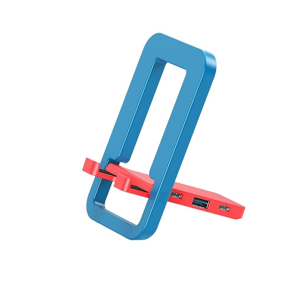 Dock di mirroring dello schermo HD 4K per Nintendo Switch 2, multifunzionale con uscita 4K e costruzione ABS, per design compatto e portatile per modelli rosso/blu