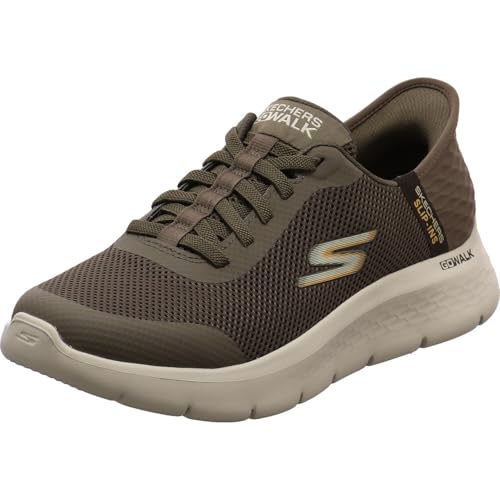Skechers Go Walk Flex-Hands Up Chaussures pour Homme, Marron, 40 EU