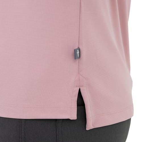 Image of Mauve Mens Smart Stretch Polo | Comfortable Work & Casual | Breathable | All-Day Wear