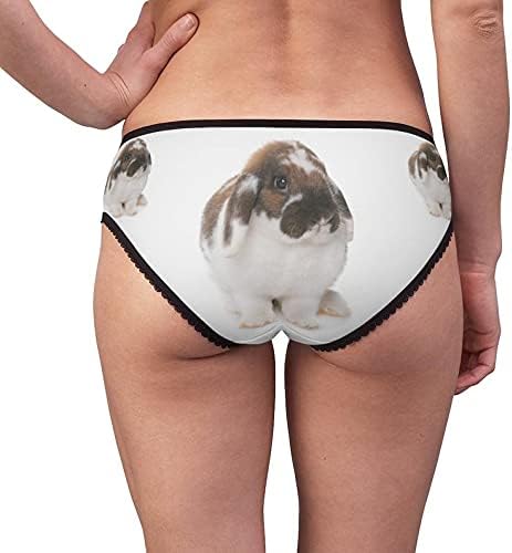 Dwarf Lop-Eared Rabbit Panties, Dwarf Lop-Eared Rabbit Underwear, Briefs, Cotton Briefs, Funny Underwear, Panties For Women