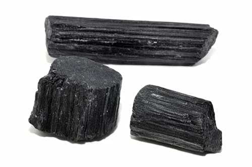 Image of Natural Black Tourmaline Crystal Stone 100 Grams for Reiki Healing, Meditation, Chakra Balancing & Protection | Raw Healing Crystal for Energy Cleansing & Home Decor