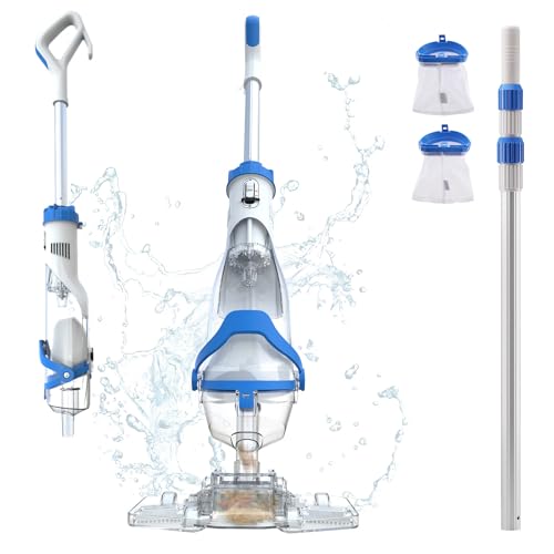 Image of Cordless Pool Vacuum for Above Ground & Inground Pools, 1110 GPH Suction
