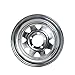 14 Inch 5.5J Chromed Spoke Trailer Rim With 5-114.3 Car Bolt Pattern Compatible With Caravan Boat RV Vehicles