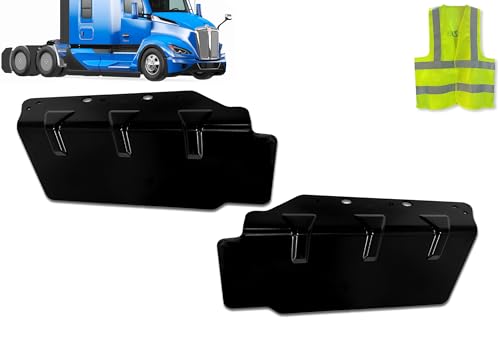 KOZAK Closeout Extenders Fixed T22-1073 Set, Driver Left and Passenger Right Side Compatible with Kenworth T680 Next Gen 2022+, Includes Logo and Reflective Vest