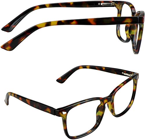 Image of Vintage Square Progressive Multifocal Presbyopic Glasses, Anti-Blue Light Glasses for Men Women Readers (+0.00 /+1.50 Magnification)
