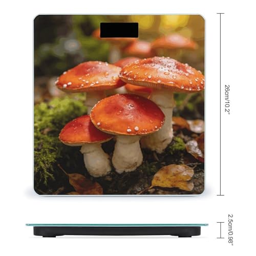 Báscula digital de baño Happy Mushroom con alta precisión miniatura 2