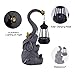 ILLUMINEW Solar Outdoor Garden Decor Elephant Statues Lights, Lucky Elephant Unique Mom Birthday Gifts for Mom, Housewarming Gifts and Yard Decoration, Cute Birds Garden Sculpture Decor