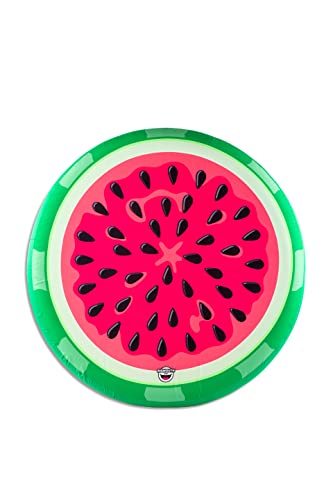 Large Giant Watermelon Fabric Pool Float, Inflatable Raft with Soft Fabric Surface for Pool and Lake Floating, Fun Summer Party Floatie for Kids, Teens, and Adults