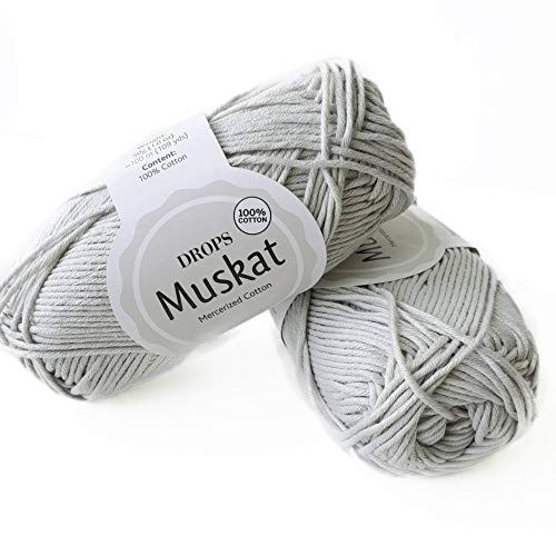 Drops Muskat 19 Uni Light Grey
