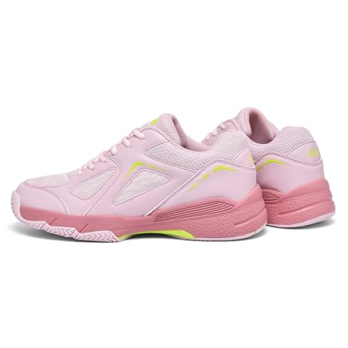 LEFUS Sapatos De Pickleball Femininos - Amz-P601, Antiderrapantes, Amortecimento, Antitorque, Sapato
