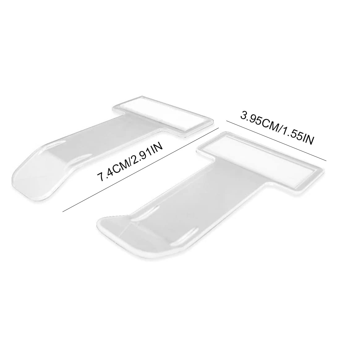Clip Per Biglietti Parabrezza Auto - 6 Pezzi Trasparenti, Con Adesivo 3M - Foto 9