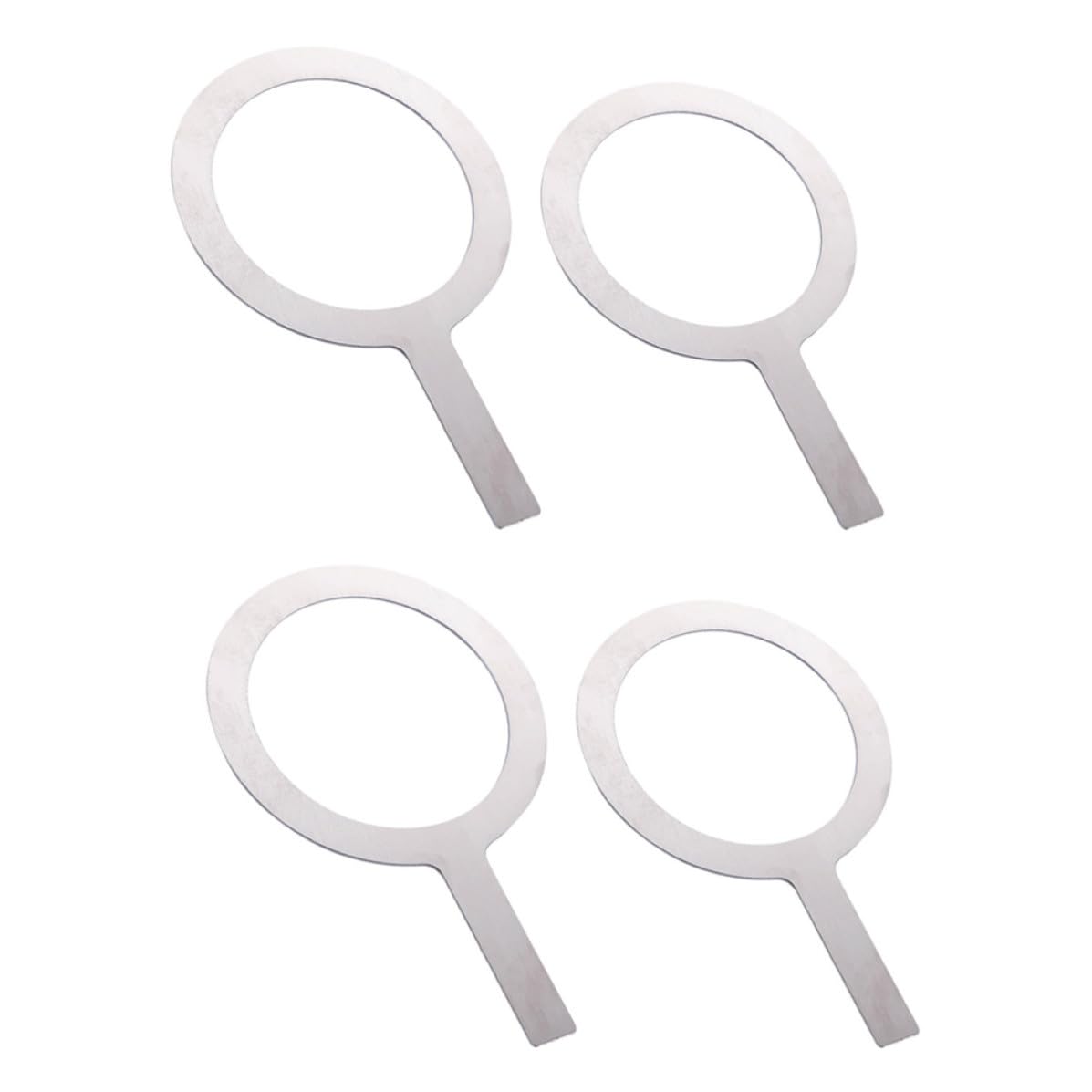 Anillos de acero inoxidable para tazas de leche de 4 piezas, ideales para preparar bebidas