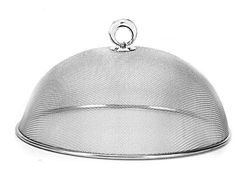 Cuisinox Stainless Steel Mesh Food Cover Dome for BBQ, Picnics and Outdoor Entertaining, Round 12