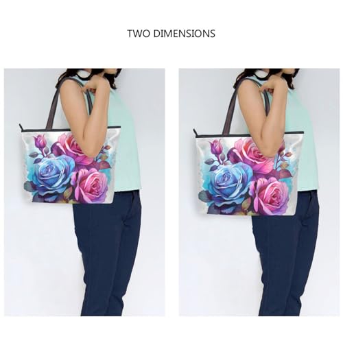 Image of Women Tote Bag, Large Shoulder Hobo Bags Casual Handbags Big Capacity Shopping Work Bag for Vacation, 5
