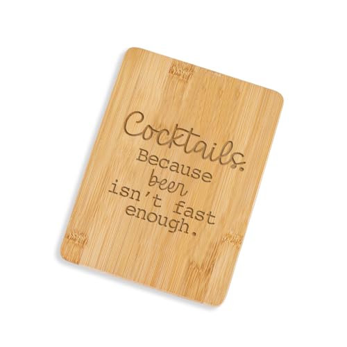 Tabla de cortar Love, Georgie de bambú rectangular de 15.24 x 20.32 cm, diseño con rayas miniatura 1