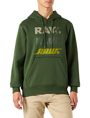 G-Star Raw Triple Raw. Hoodie, Suéter Para Hombre, Verde Dk Nuri Green D22318-A971-3476 , M G-Star Raw Triple Raw. Hoodie, Suéter Para Hombre, Verde Dk Nuri Green D22318-A971-3476 , M