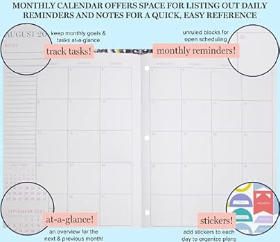 Bradley Calendar 2022 Vera Bradley 2021-2022 Booklet Planner Weekly & Monthly, 18 Month Agenda  For 3 Ring Binder Dated July 2021-Dec 2022, Personal Organizer With  Stickers & Holidays/Notes Pages, Butterfly By: Buy Online At Best