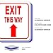 Exit This Way - Right Arrow Sign - Direction for Exit Sign, Aluminum Signs For Business - Bar Signage, Coffee Shop - Retail Store Signage - Indoor Outdoor Aluminum Signs - 8.5