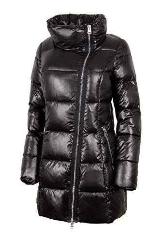 N722 Damen Winterjacke in Daunen-Optik Snowimage (42, schwarz)