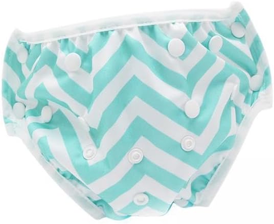 Pegciuho 2 Pack Swim Reusable Swim Bottoms Diaper Cover Washable Adjustable Cloth Nappies Breathable Waterproof Suitable for