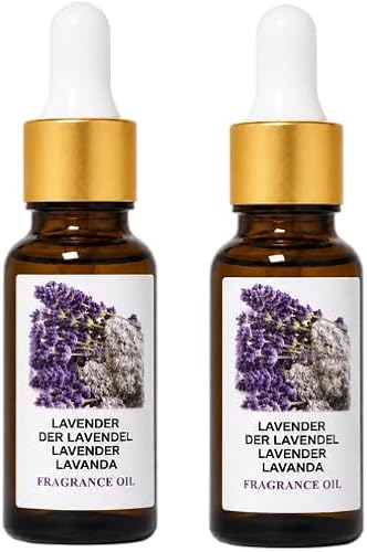 Lavender Fragrance Oil Relaxing Effect 20ml - 2 Pack