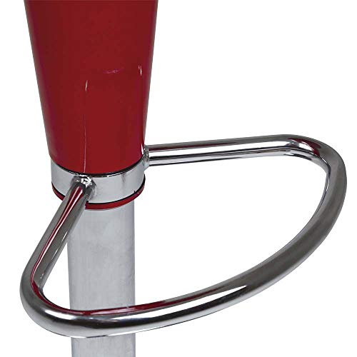 Banqueta Lotus com Encosto Vermelha - Mor