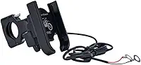 Suporte Celular Moto, Suporte Celular Moto com Carregador Usb Alumínio Ajustável Cabo para Ligar Bateria Universal
