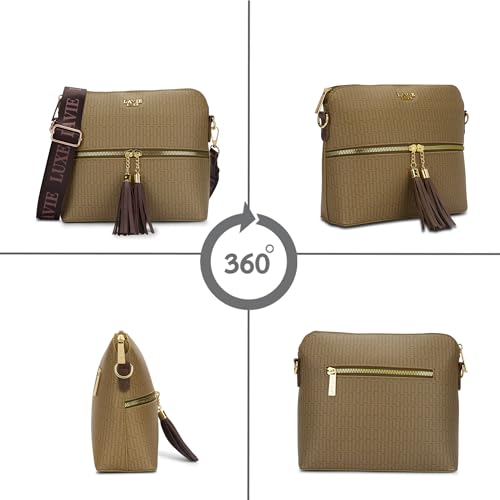 Image of Lavie Luxe Women's Tiara Crossbody Sling Bag | Ladies Purse Handbag | Gift for Women