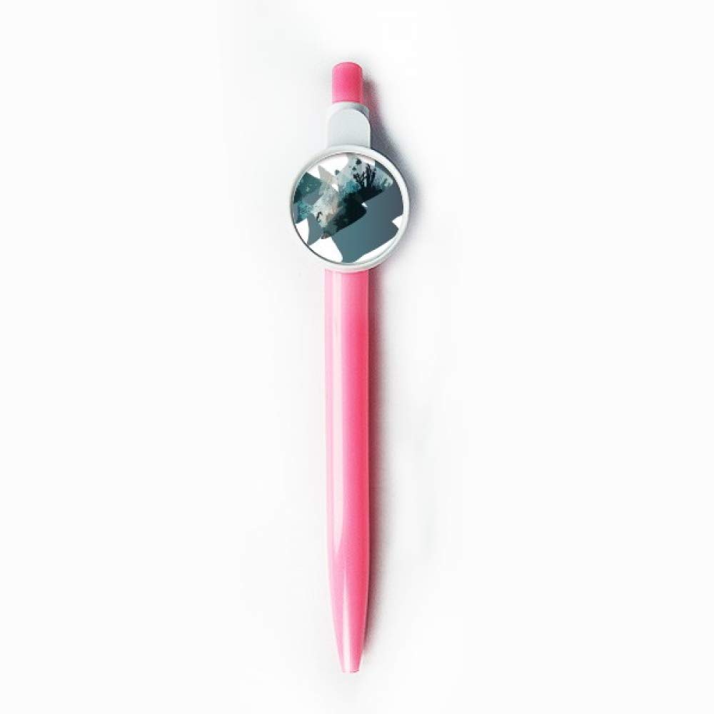 Stylo à bille rétractable bleu hippocampe écriture fluide - 5