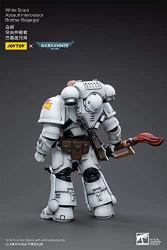 Hiplay Joytoy × Warhammer 40K Officially Licensed 1/18 Scale Science-Fiction Action Figures Full Set Series -White Scars Assault Lntercessor Brother Batjargal #TOP24