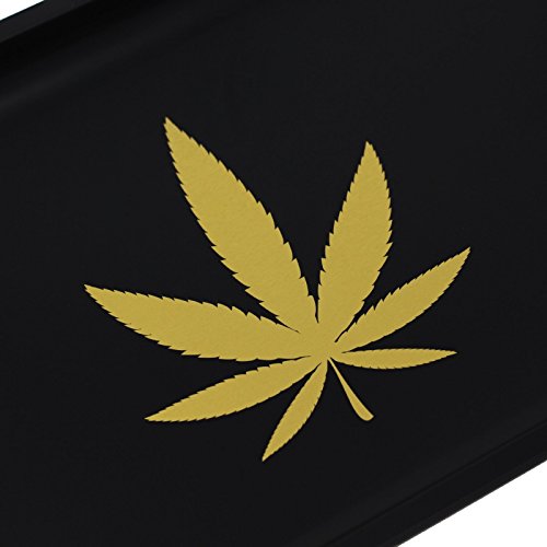 Lionhead Full Size Rolling Tray – 12” X 8" Tray (Black) #TOP1