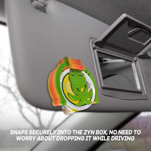 Image of Car Visor Clip Holder for ZYN，Suitable for cans of 2.75 inch*0.78 inch,Universal high-Temperature Resistant Sun Visor Accessories for Bag cansInterior Car Accessories for Organization(Miami)